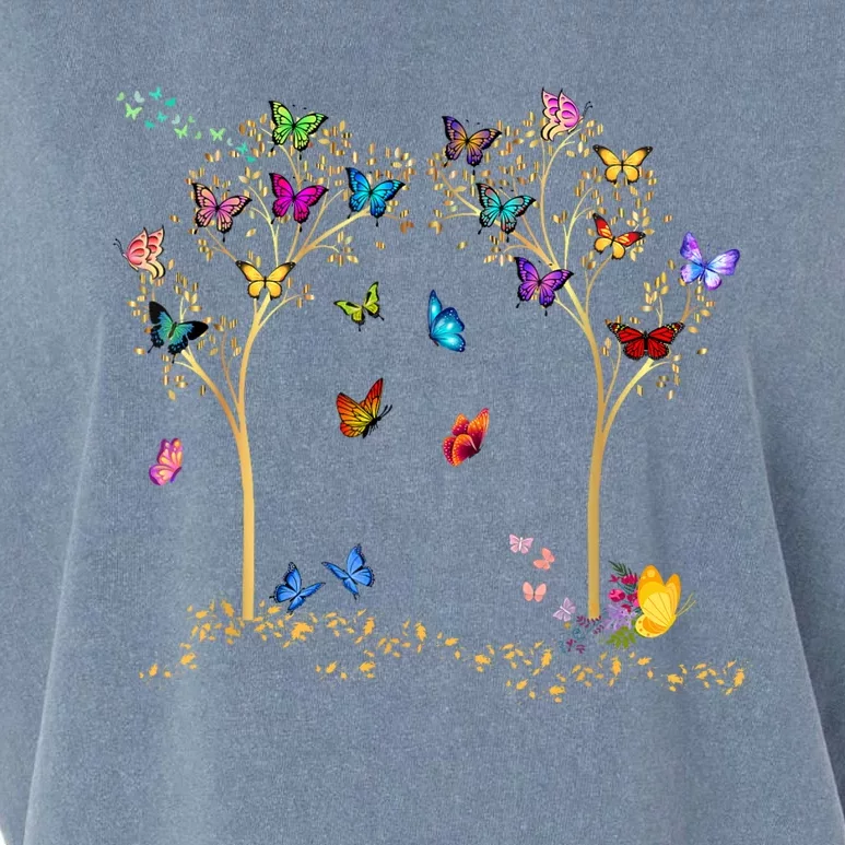 Butterfly Tree Beautiful Butterflies Garment-Dyed Women's Muscle Tee