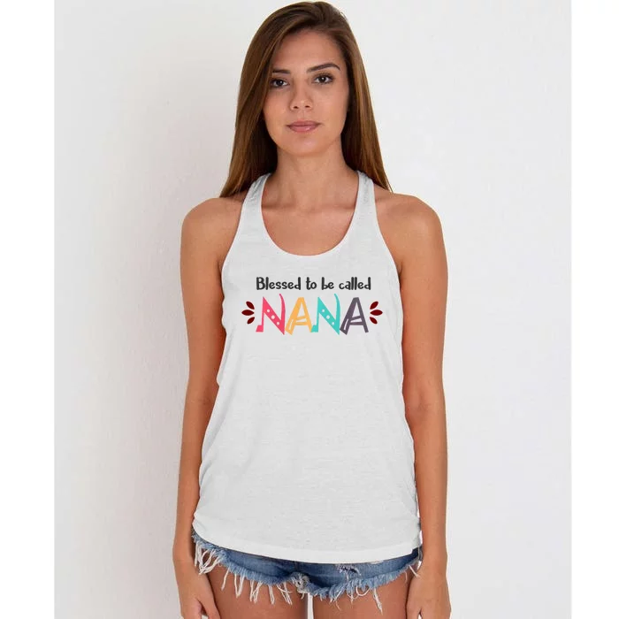 Blessed To Be Called Nana Women's Knotted Racerback Tank