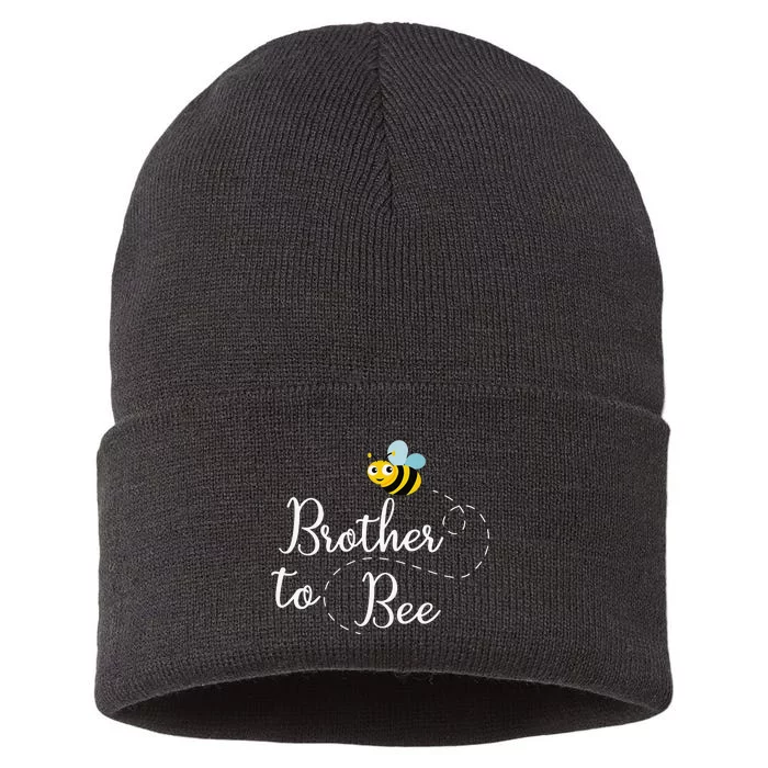 Brother To Bee Cute Pregnancy Announcement Sustainable Knit Beanie