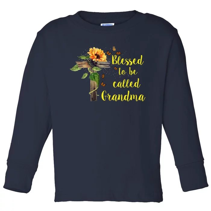 Blessed To Be Called Grandma Toddler Long Sleeve Shirt