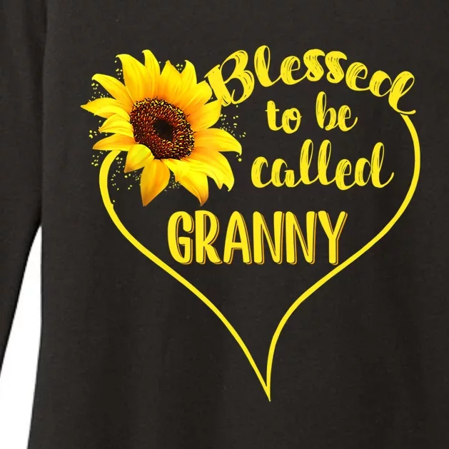 Blessed To Be Called Granny Sunflower Mothers Day Gift Womens CVC Long Sleeve Shirt