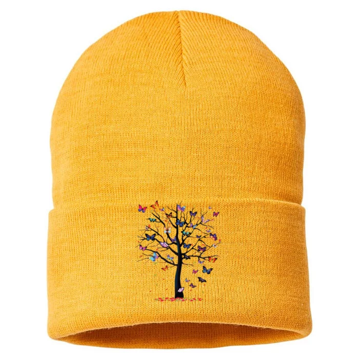 Butterfly Tree Beautiful Sustainable Knit Beanie