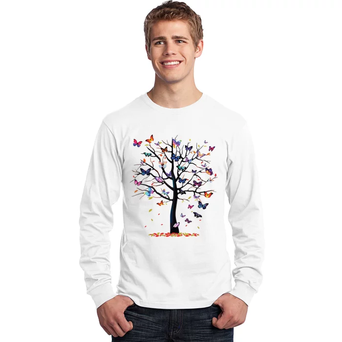 Butterfly Tree Beautiful Long Sleeve Shirt