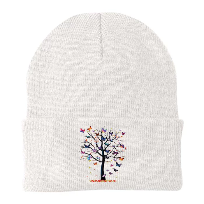 Butterfly Tree Beautiful Knit Cap Winter Beanie