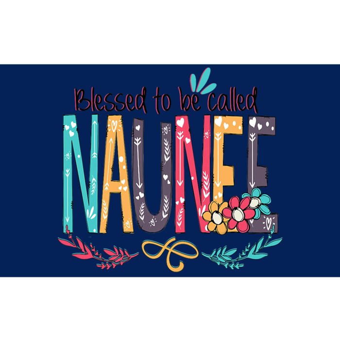 Blessed To Be Called Naunee Colorful Grandma Bumper Sticker