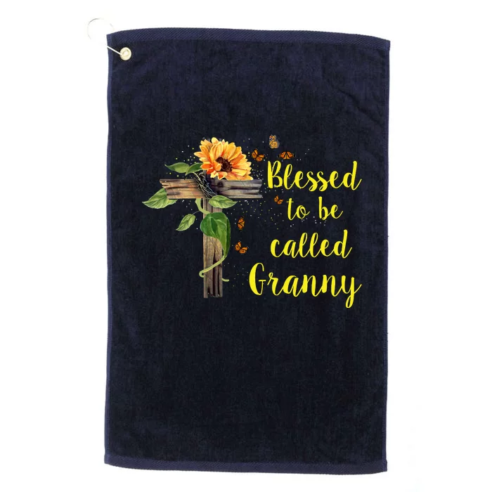 Blessed To Be Called Granny Platinum Collection Golf Towel