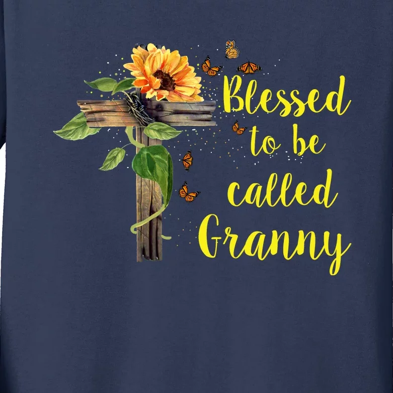 Blessed To Be Called Granny Kids Long Sleeve Shirt