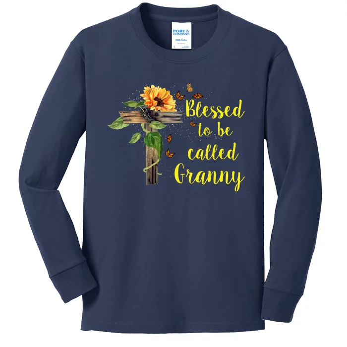 Blessed To Be Called Granny Kids Long Sleeve Shirt