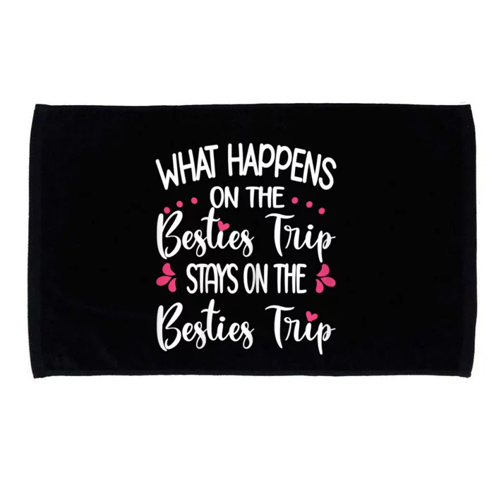 Besties Trip Best Friend Vacation Travel Girl S Squad Microfiber Hand Towel