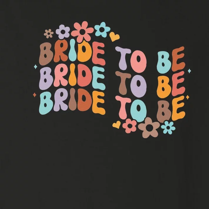 Bride To Be & Bridesmaid Bridal Shower Groovy Bachelorette Toddler Long Sleeve Shirt