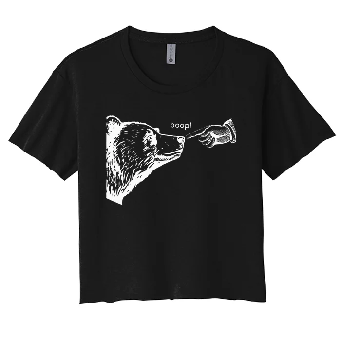 Boop The Bear Women's Crop Top Tee