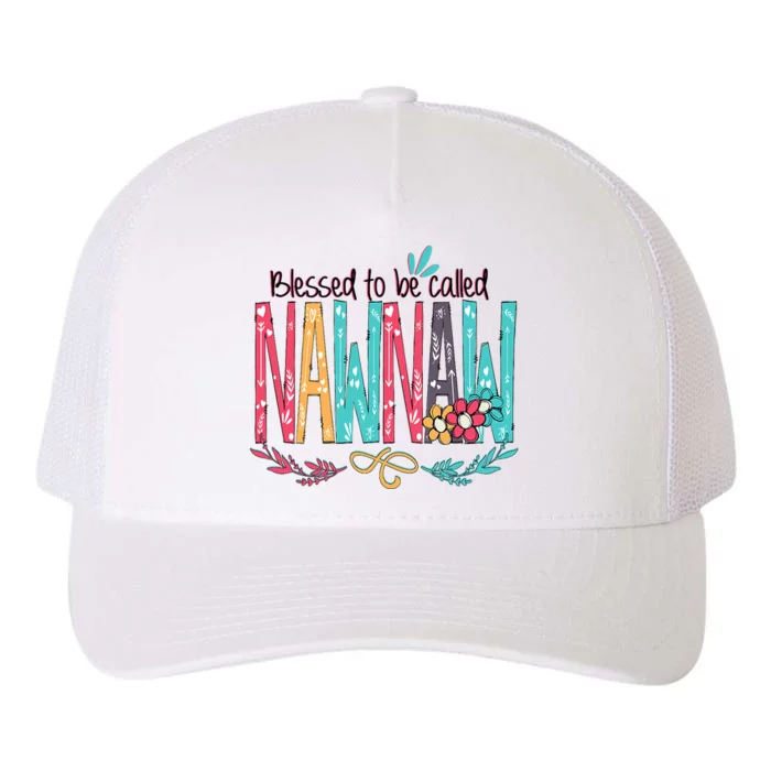 Blessed To Be Called Nawnaw Colorful Grandma Yupoong Adult 5-Panel Trucker Hat