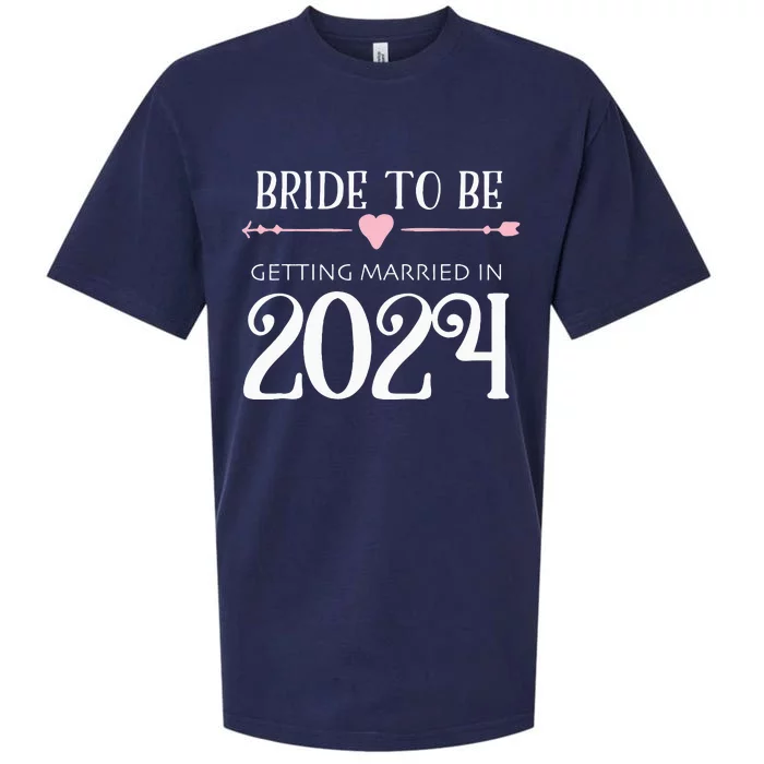 Bride to Be 2024 Engagement Ring Future Bride Sueded Cloud Jersey T-Shirt