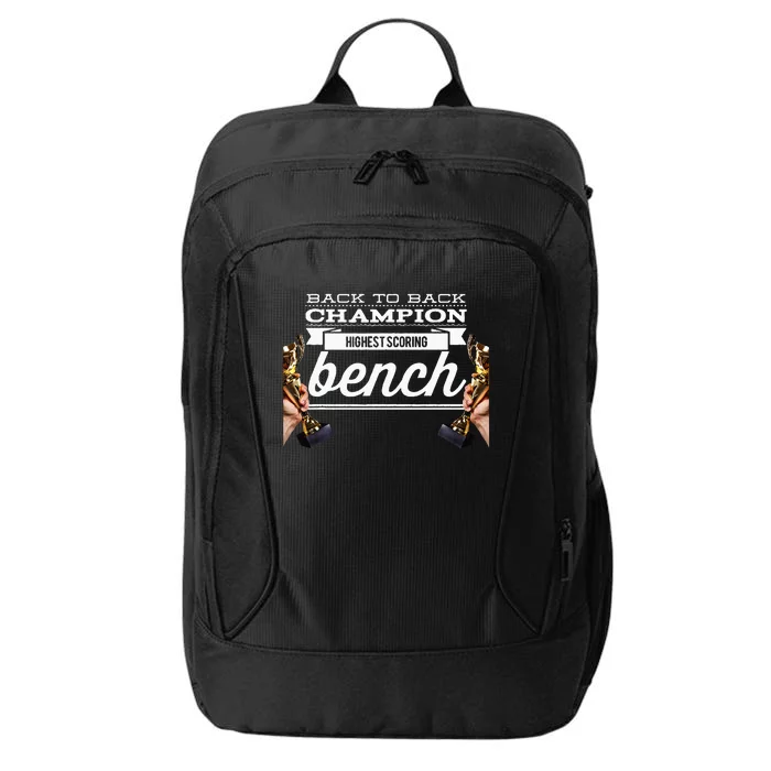 Back To Back Champion Highest Scoring Bench Last Place City Backpack