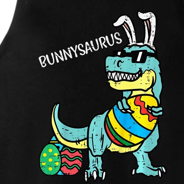 Bunnysaurus Trex Bunny Boy Easter Dinosaur Ladies Tri-Blend Wicking Tank