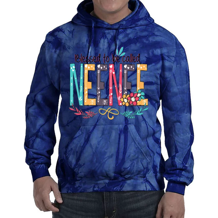 Blessed To Be Called Neenee Colorful Grandma Tie Dye Hoodie