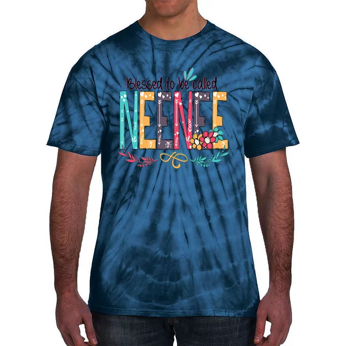 Blessed To Be Called Neenee Colorful Grandma Tie-Dye T-Shirt