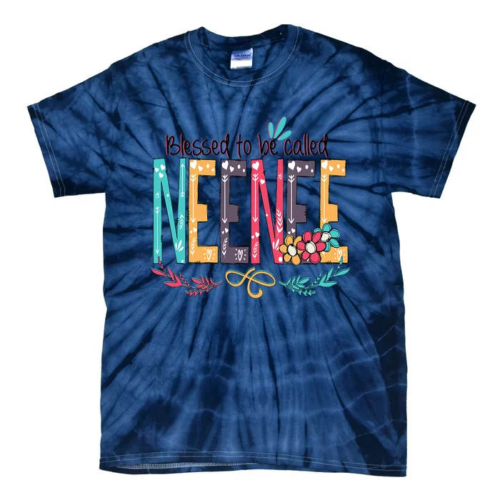 Blessed To Be Called Neenee Colorful Grandma Tie-Dye T-Shirt