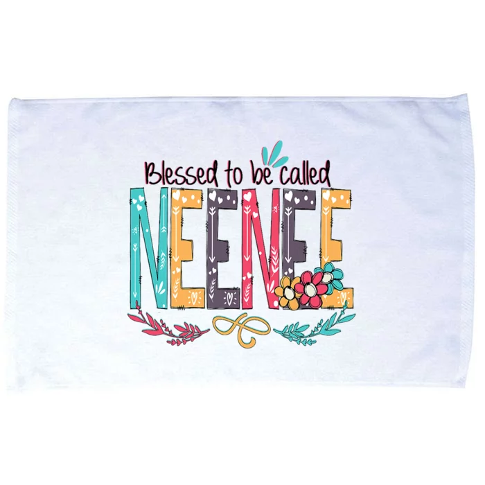 Blessed To Be Called Neenee Colorful Grandma Microfiber Hand Towel