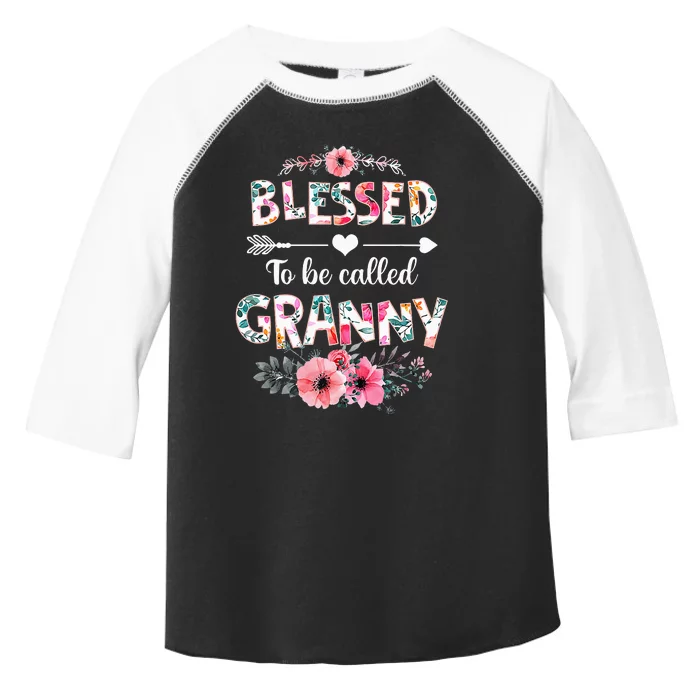 Blessed To Be Called Granny Funny Granny Mother's Day Toddler Fine Jersey T-Shirt