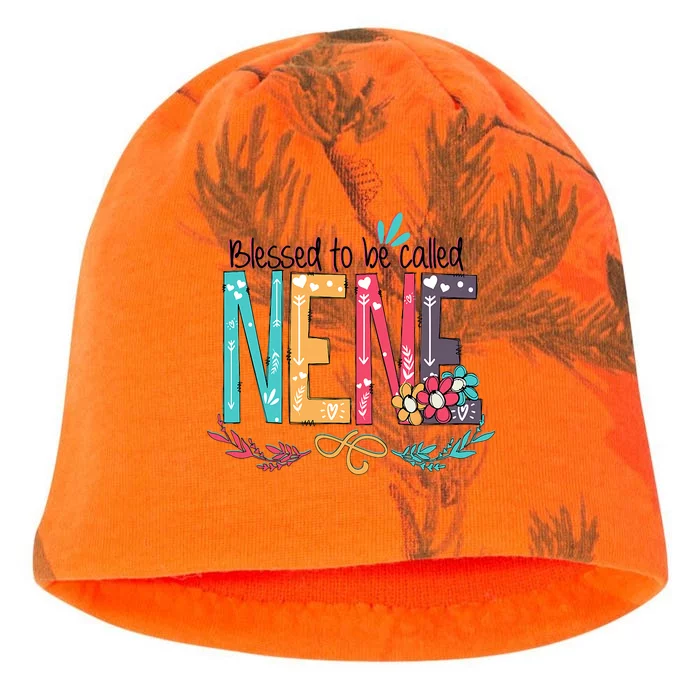 Blessed To Be Called Nene Colorful Grandma Kati - Camo Knit Beanie