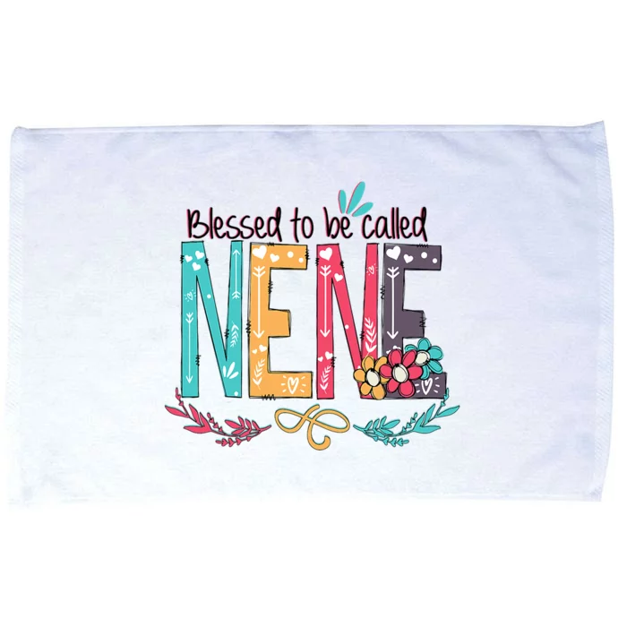 Blessed To Be Called Nene Colorful Grandma Microfiber Hand Towel