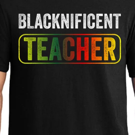 Blacknificent Teacher Black History & Juneteenth Celebration Pajama Set