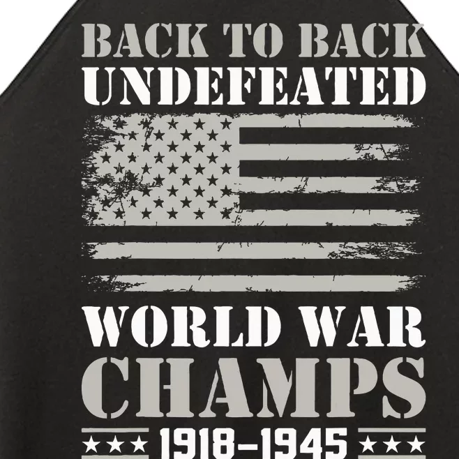 Back To Back Undefeated World War Champs 4th Of July Women’s Perfect Tri Rocker Tank