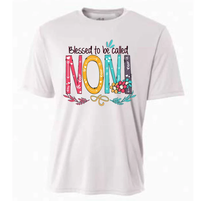 Blessed To Be Called Noni Colorful Grandma Cooling Performance Crew T-Shirt