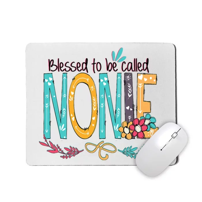 Blessed To Be Called Nonie Colorful Grandma Mousepad