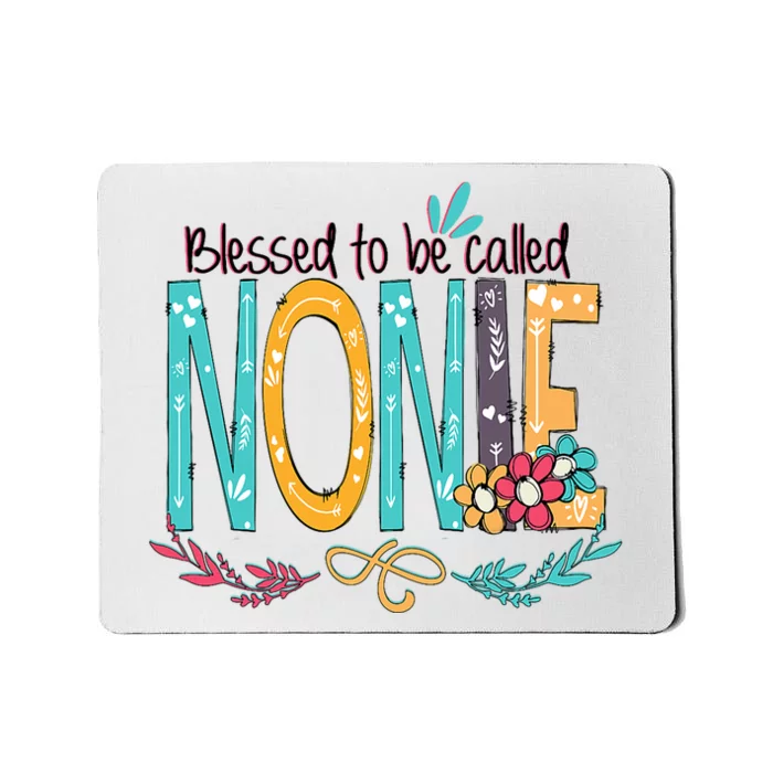 Blessed To Be Called Nonie Colorful Grandma Mousepad