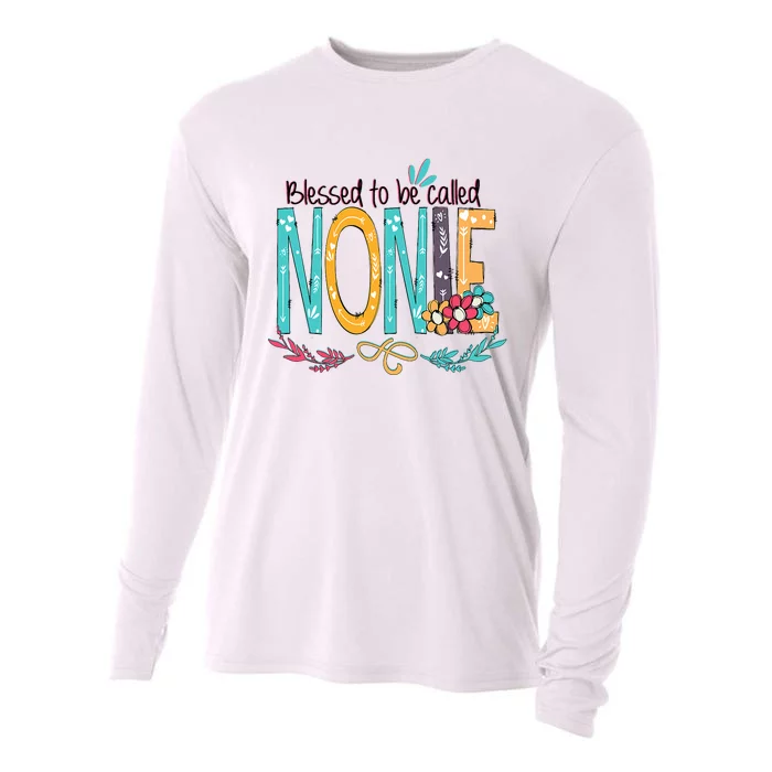 Blessed To Be Called Nonie Colorful Grandma Cooling Performance Long Sleeve Crew