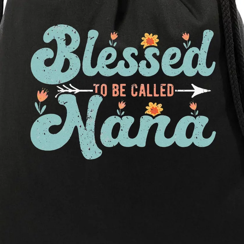 Blessed To Be Called Nana Drawstring Bag