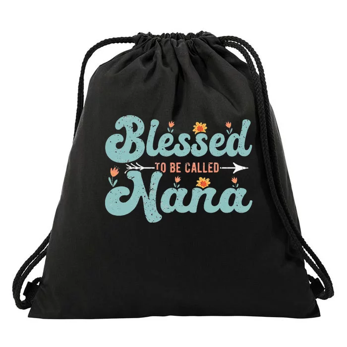 Blessed To Be Called Nana Drawstring Bag