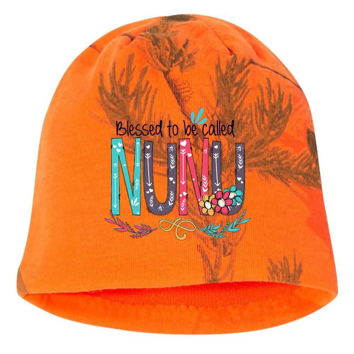 Blessed To Be Called Nunu Colorful Grandma Kati - Camo Knit Beanie