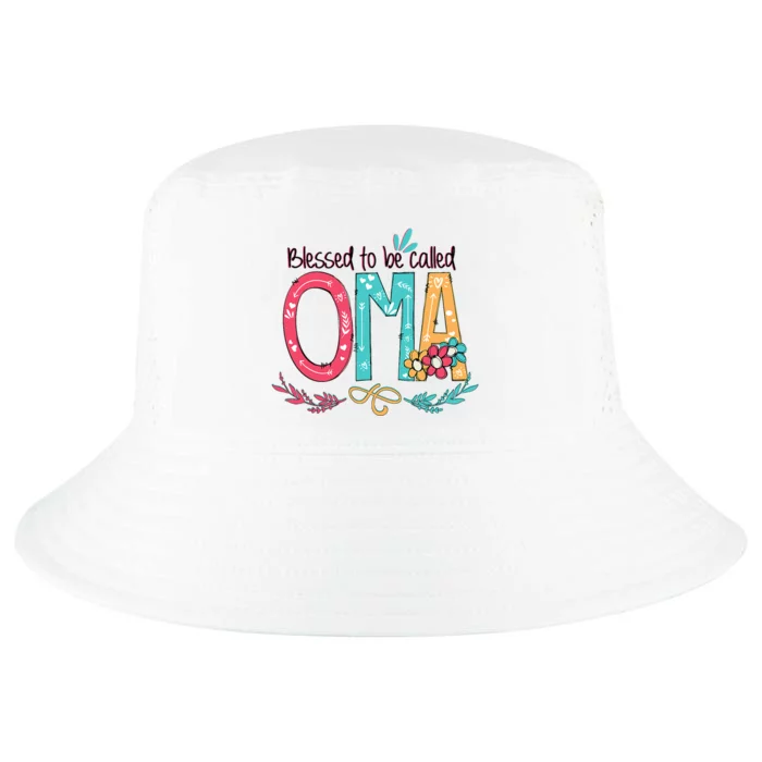 Blessed To Be Called Oma Colorful Grandma Cool Comfort Performance Bucket Hat