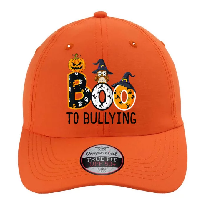 Boo To Bullying Orange Unity Day Anti Bullying Halloween The Original Performance Cap