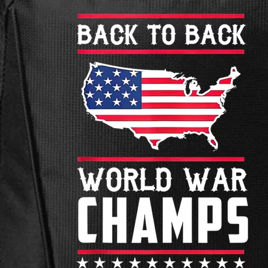 Back To Back Undefeated World War Champs City Backpack