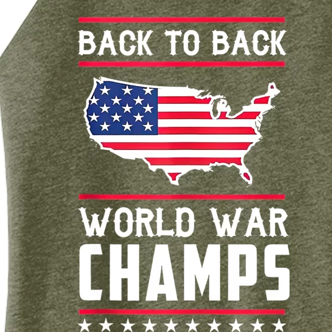 Back To Back Undefeated World War Champs Women’s Perfect Tri Rocker Tank