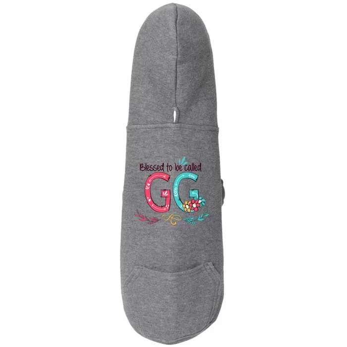 Blessed To Be Called Gg Colorful Gifts Grandma Doggie 3-End Fleece Hoodie