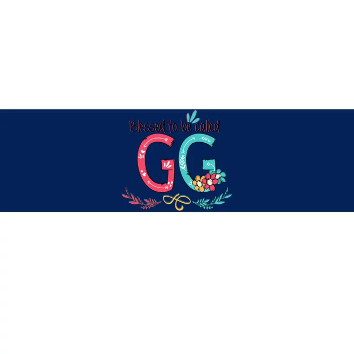 Blessed To Be Called Gg Colorful Gifts Grandma Bumper Sticker