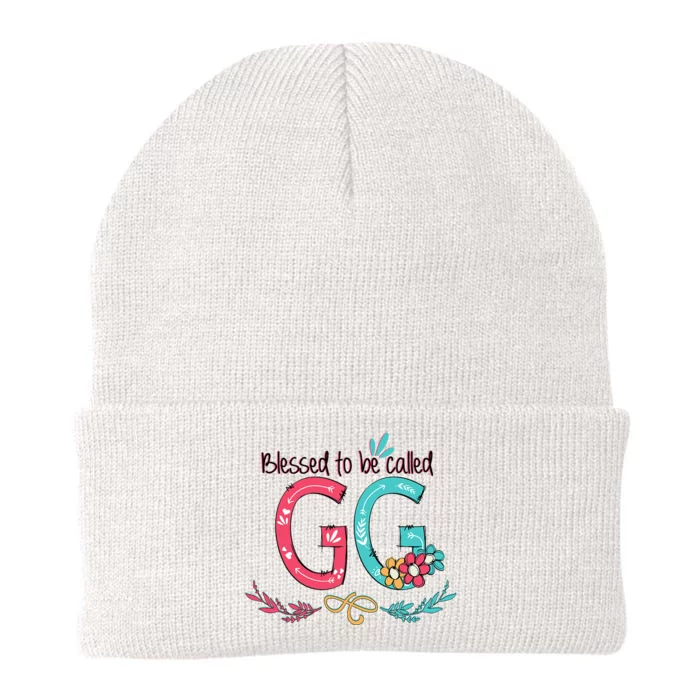 Blessed To Be Called Gg Colorful Gifts Grandma Knit Cap Winter Beanie