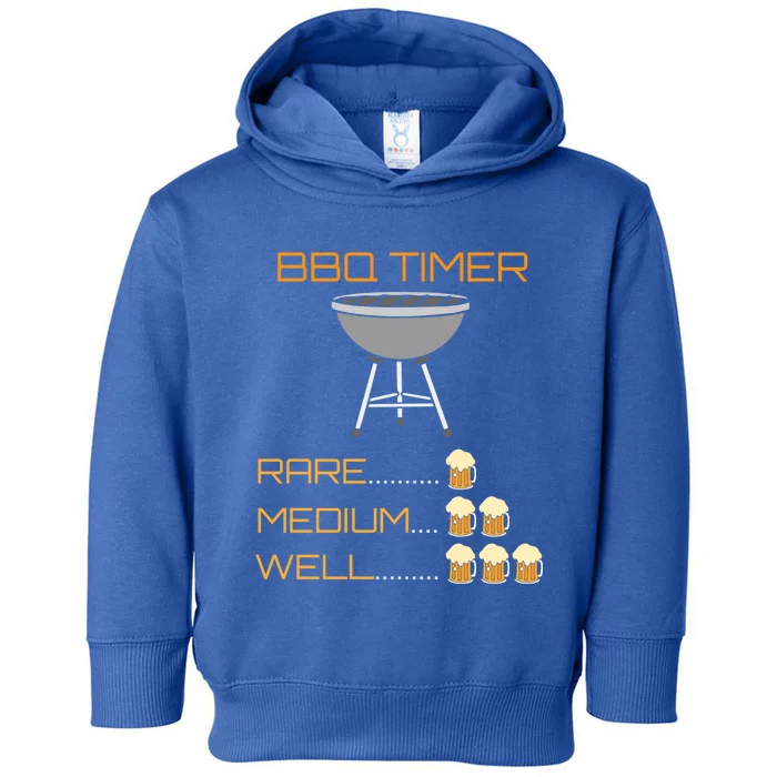 Bbq Timer Barbeque Grilling Grill Master Cool Gift Toddler Hoodie