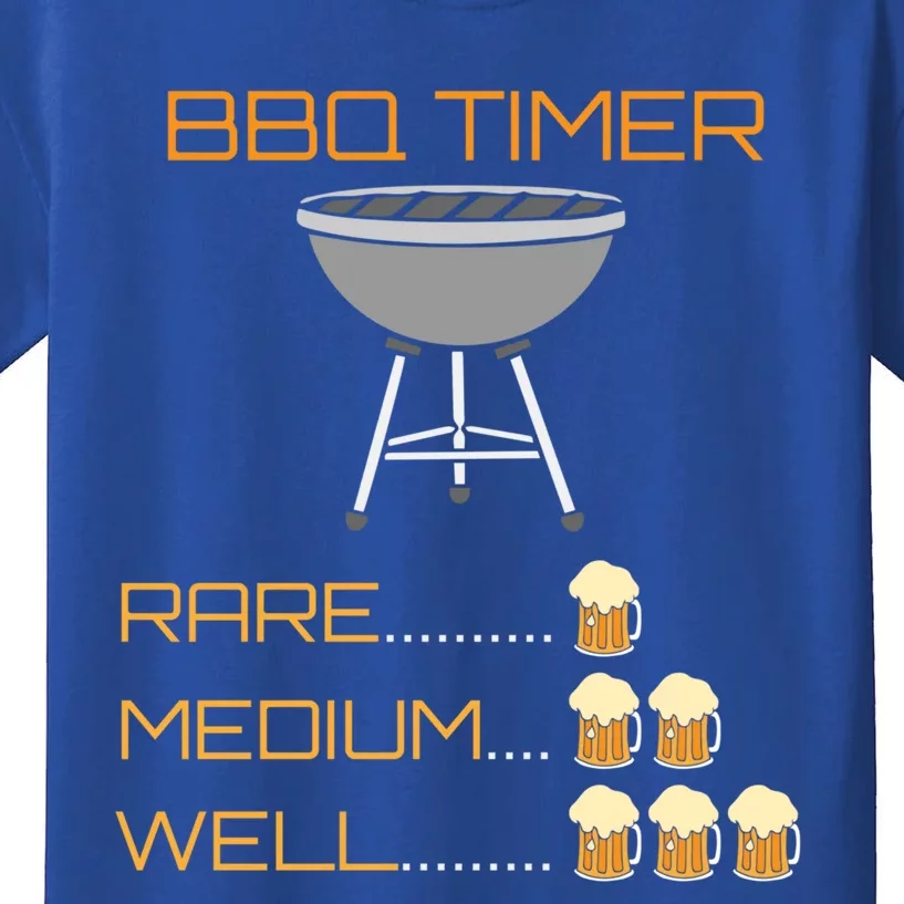 Bbq Timer Barbeque Grilling Grill Master Cool Gift Kids T-Shirt