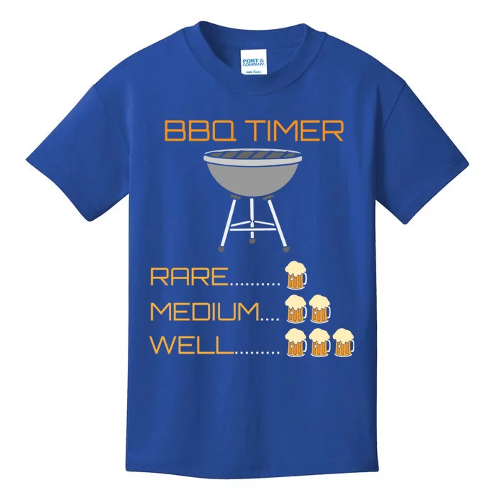 Bbq Timer Barbeque Grilling Grill Master Cool Gift Kids T-Shirt