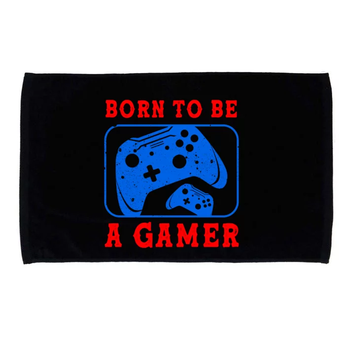 Born To Be A Gamer For Intense Visual Funny Gift Microfiber Hand Towel