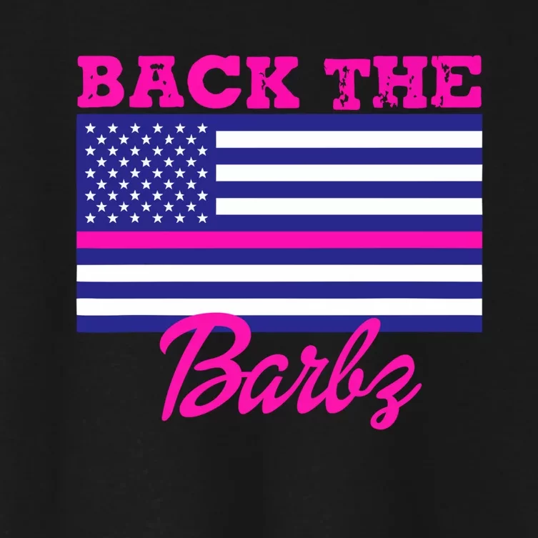 Back The Barbz Women's Crop Top Tee