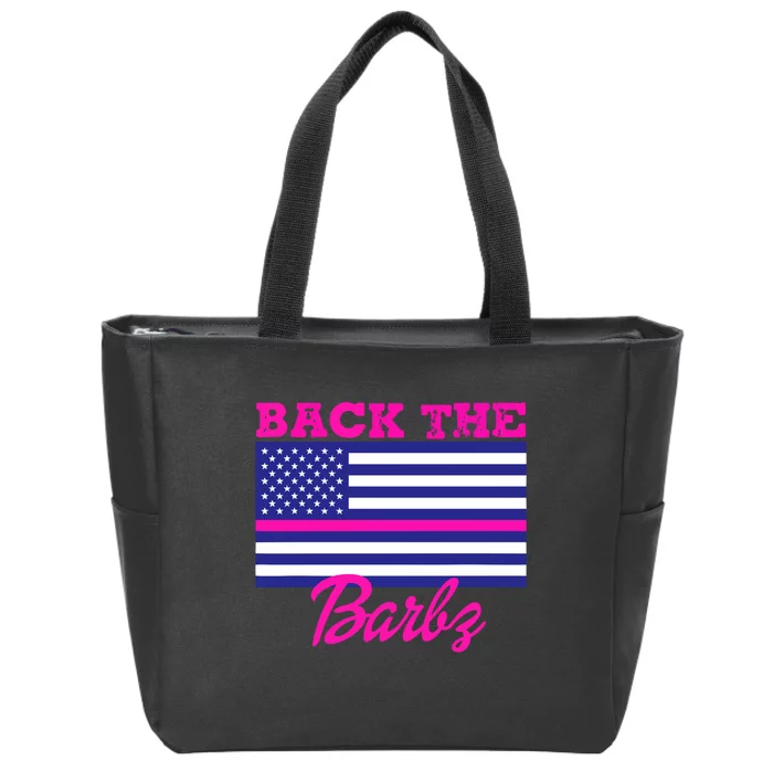 Back The Barbz Zip Tote Bag