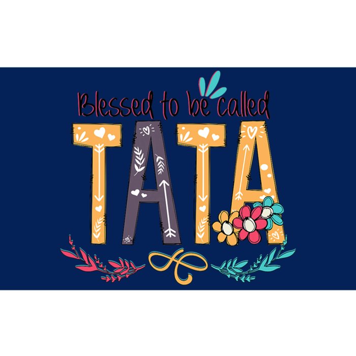 Blessed To Be Called Tata Colorful Grandma Gifts Bumper Sticker