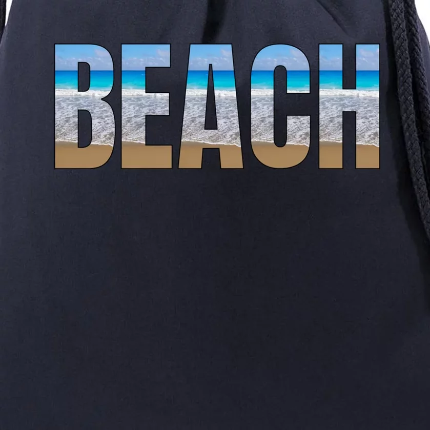 Beach The Beach Is My Happy Place Life Is Better At Beach Great Gift Drawstring Bag